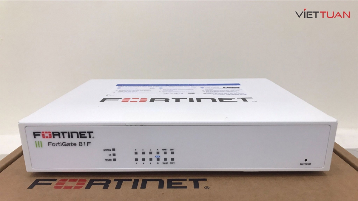 Mặt trước thiết bị Firewall Fortinet FortiGate 81F