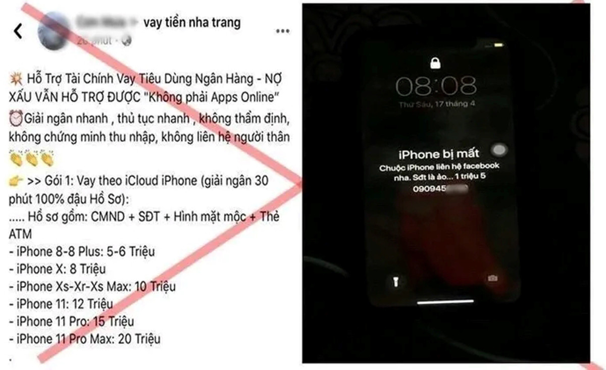 Tái xuất chiêu lừa cho vay tiền qua iCloud làm rò rỉ dữ liệu người dùng